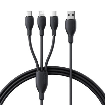Kabel za polnjenje USB-A - Lightning / microUSB / USB-C Baseus Ultra Fast 3in1, 18W, 1.3m, Črn P10376303121-00