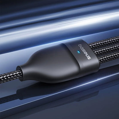 USB-A / USB-C - Lightning / 2 x USB-C Baseus Flash Series III 3in1 Charging Cable, 100W, 1.5m, Black P10377800U01-00