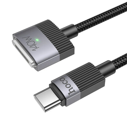 Polnilni kabel HOCO U141, USB-C - MagSafe 3, 140W, 1.8m, črn