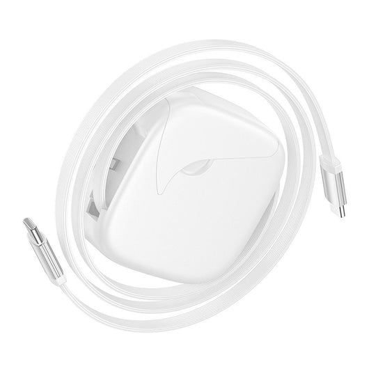 Kabel za podatke in polnjenje USB-C - USB-C HOCO U140, 60W, 0.95m, Bel