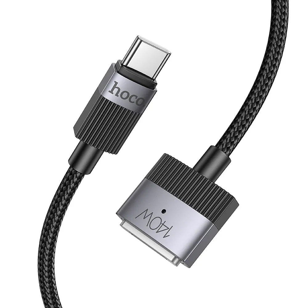 Polnilni kabel HOCO U141, USB-C - MagSafe 3, 140W, 1.8m, črn