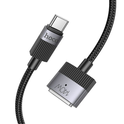 Polnilni kabel HOCO U141, USB-C - MagSafe 3, 140W, 1.8m, črn