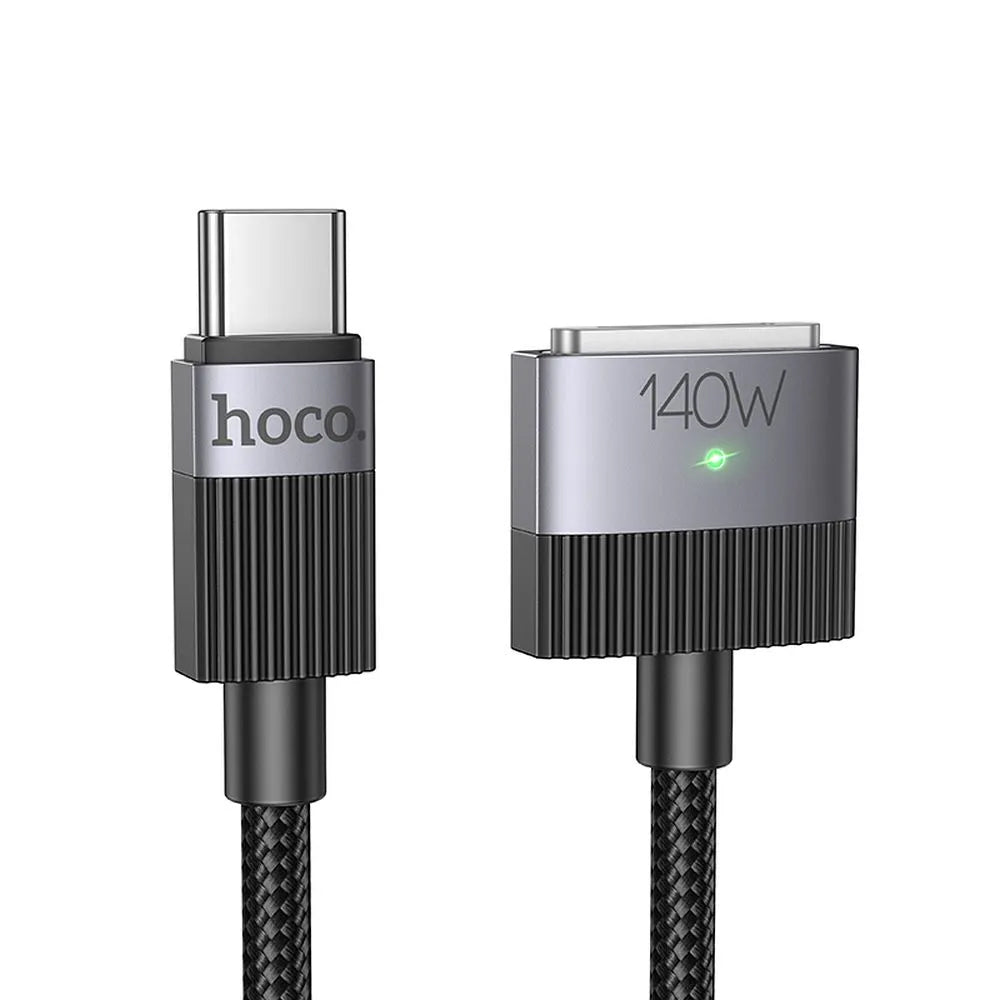 Polnilni kabel HOCO U141, USB-C - MagSafe 3, 140W, 1.8m, črn