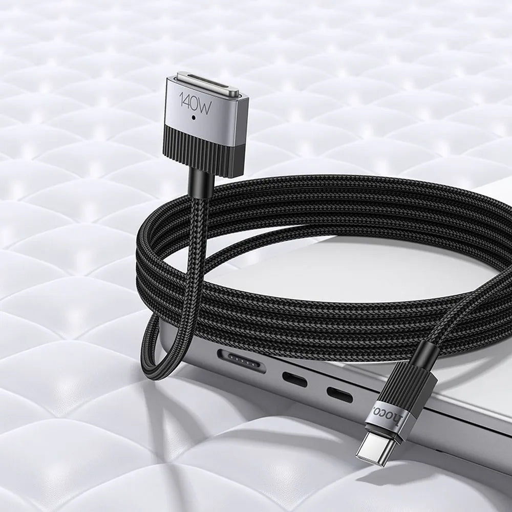 Polnilni kabel HOCO U141, USB-C - MagSafe 3, 140W, 1.8m, črn
