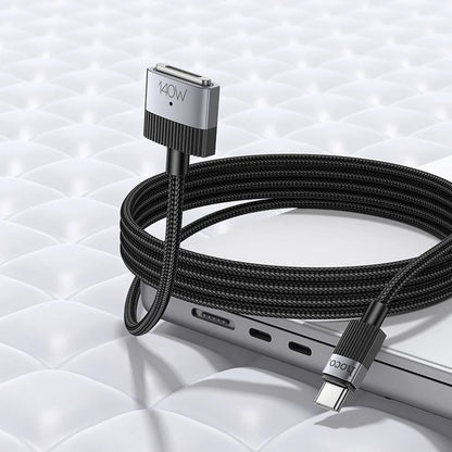 Polnilni kabel HOCO U141, USB-C - MagSafe 3, 140W, 1.8m, črn