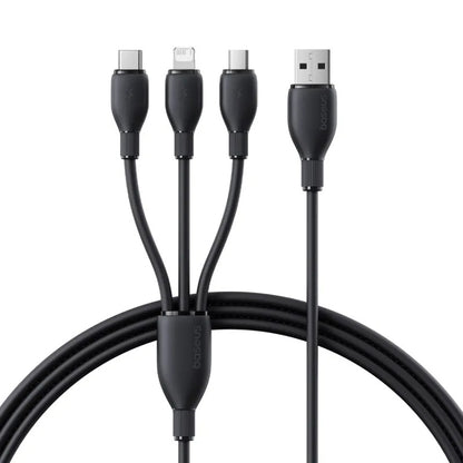 Kabel za polnjenje USB-C - Lightning / microUSB / USB-C Baseus Ultra Fast 3in1, 20W, 0.8m, Črn P10377501111-00