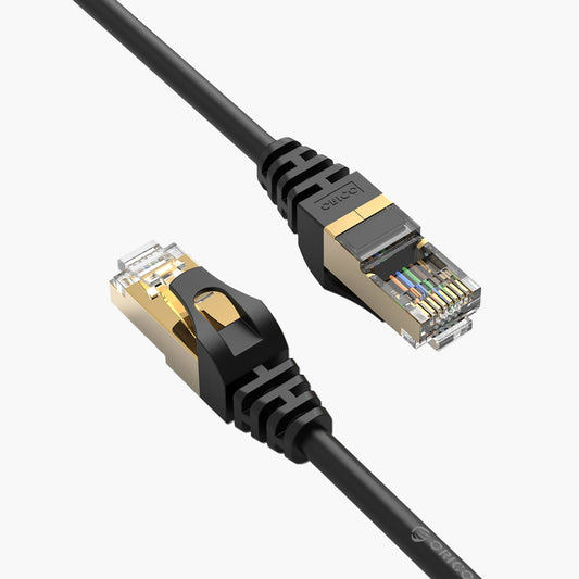Omrežni kabel Orico PUG-C7, UTP, Cat7, 1m, Črn