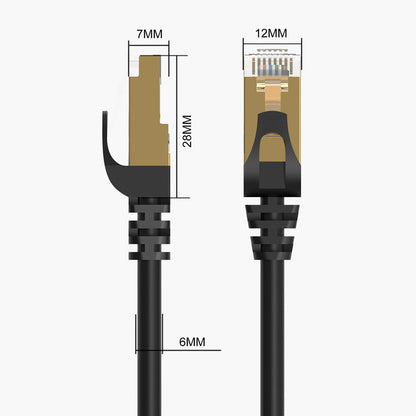 Omrežni kabel Orico PUG-C7, UTP, Cat7, 2m, Črn