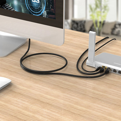 Omrežni kabel Orico PUG-C7, UTP, Cat7, 2m, Črn