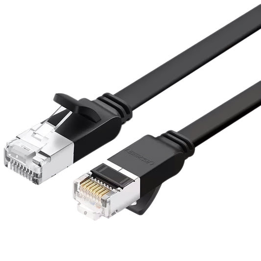 Omrežni kabel UGREEN NW101 ploščati, UTP, Cat6, 2 m, črn 