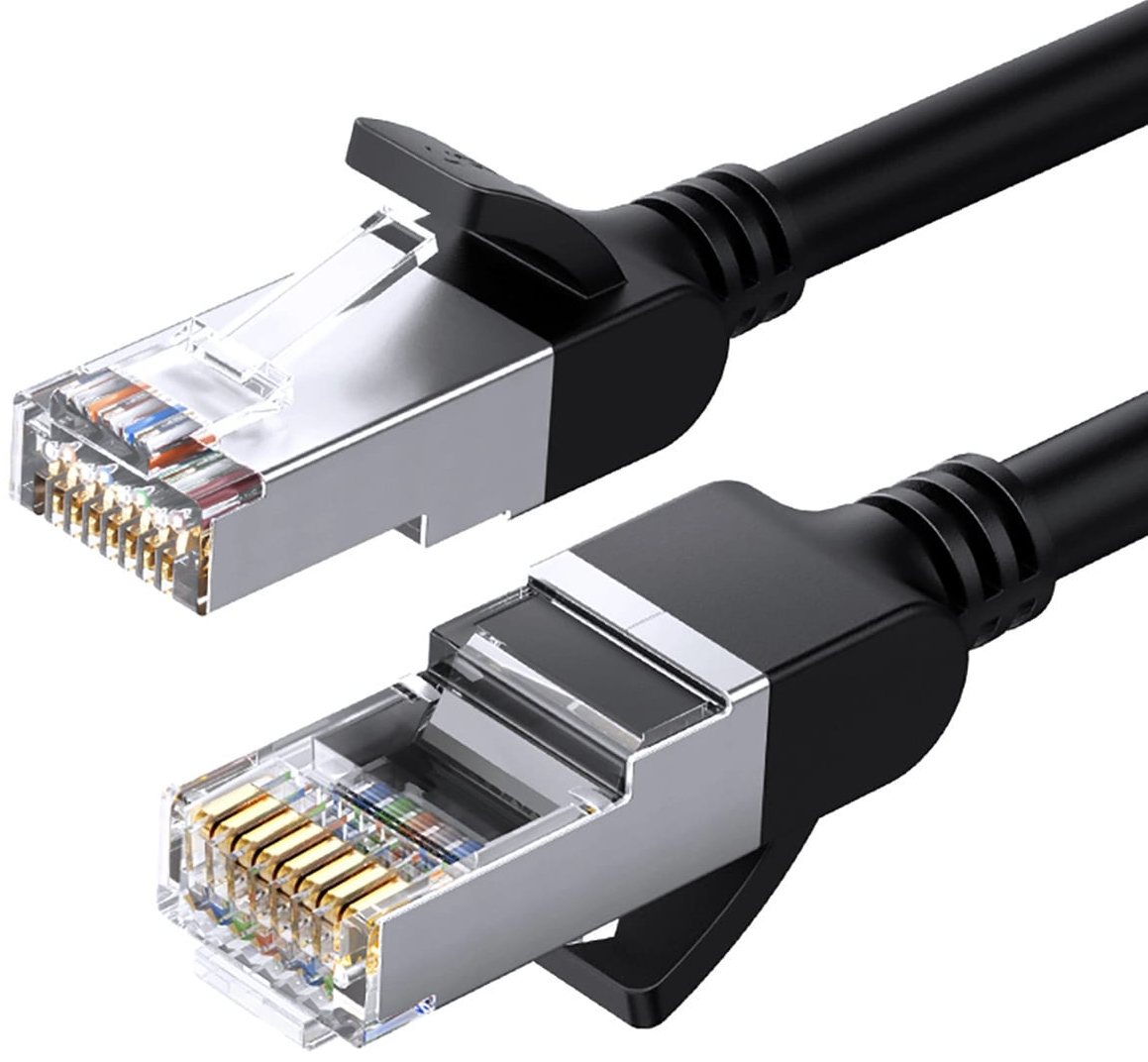 Mrežni kabel UGREEN NW101 Flat, UTP, Cat6, 3m, črn