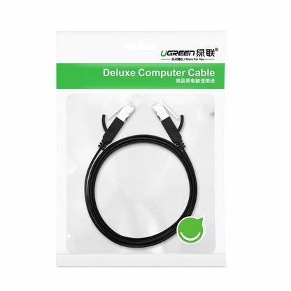 Omrežni kabel UGREEN NW101 ploščati, UTP, Cat6, 2 m, črn 