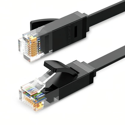 Mrežni kabel UGREEN NW102 Flat, UTP, Cat6, 3m, črn