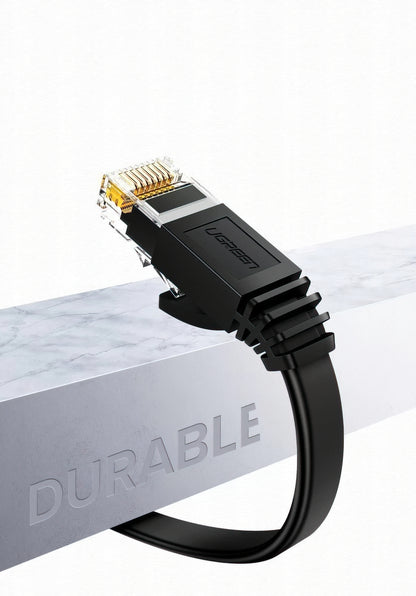 Mrežni kabel UGREEN NW102 Flat, UTP, Cat6, 3m, črn