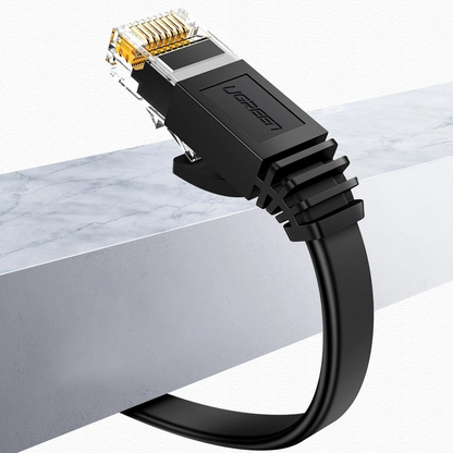 Omrežni kabel UGREEN NW102 Flat, UTP, Cat6, 0,5 m, črn