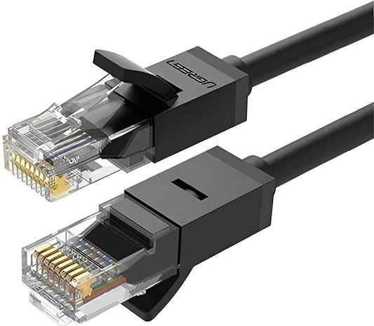Omrežni kabel UGREEN NW102, UTP, Cat6, 15m, Črn