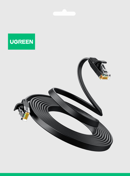 Mrežni kabel UGREEN NW102 Flat, UTP, Cat6, 3m, črn