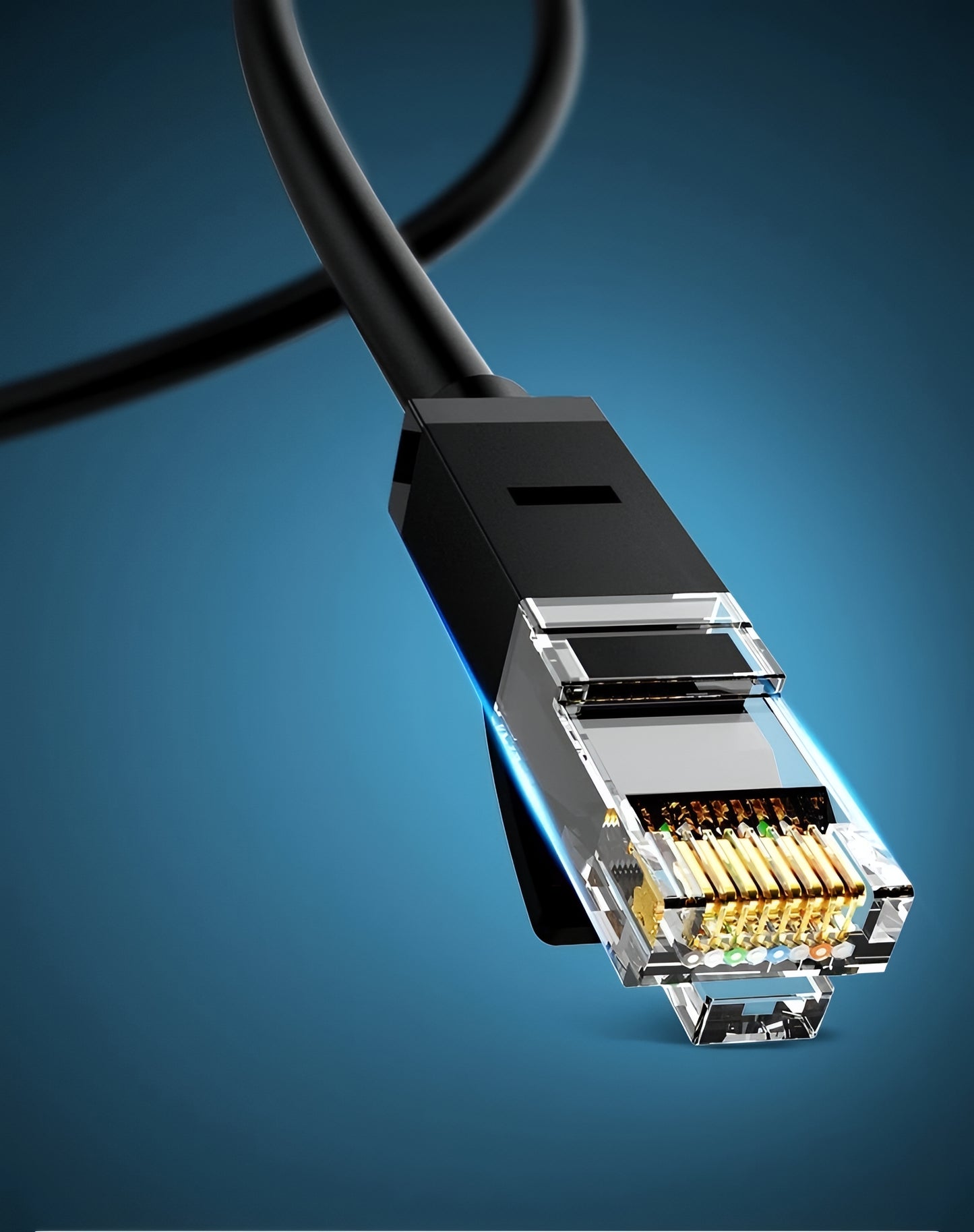 Omrežni kabel UGREEN NW102, UTP, Cat6, 15m, Črn