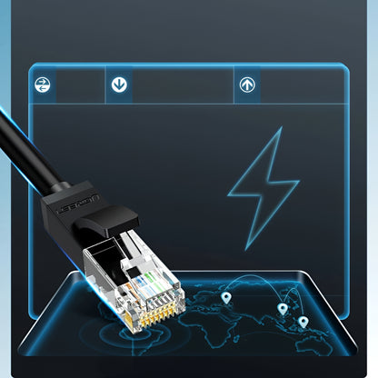 Omrežni kabel UGREEN NW102, UTP, Cat6, 15m, Črn