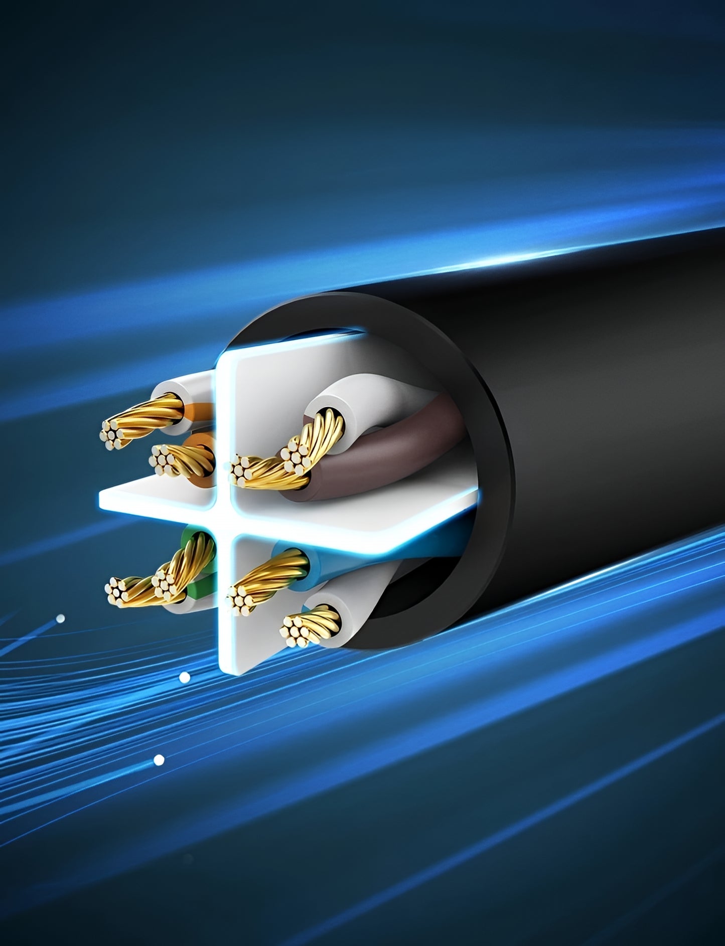 Omrežni kabel UGREEN NW102, UTP, Cat6, 15m, Črn