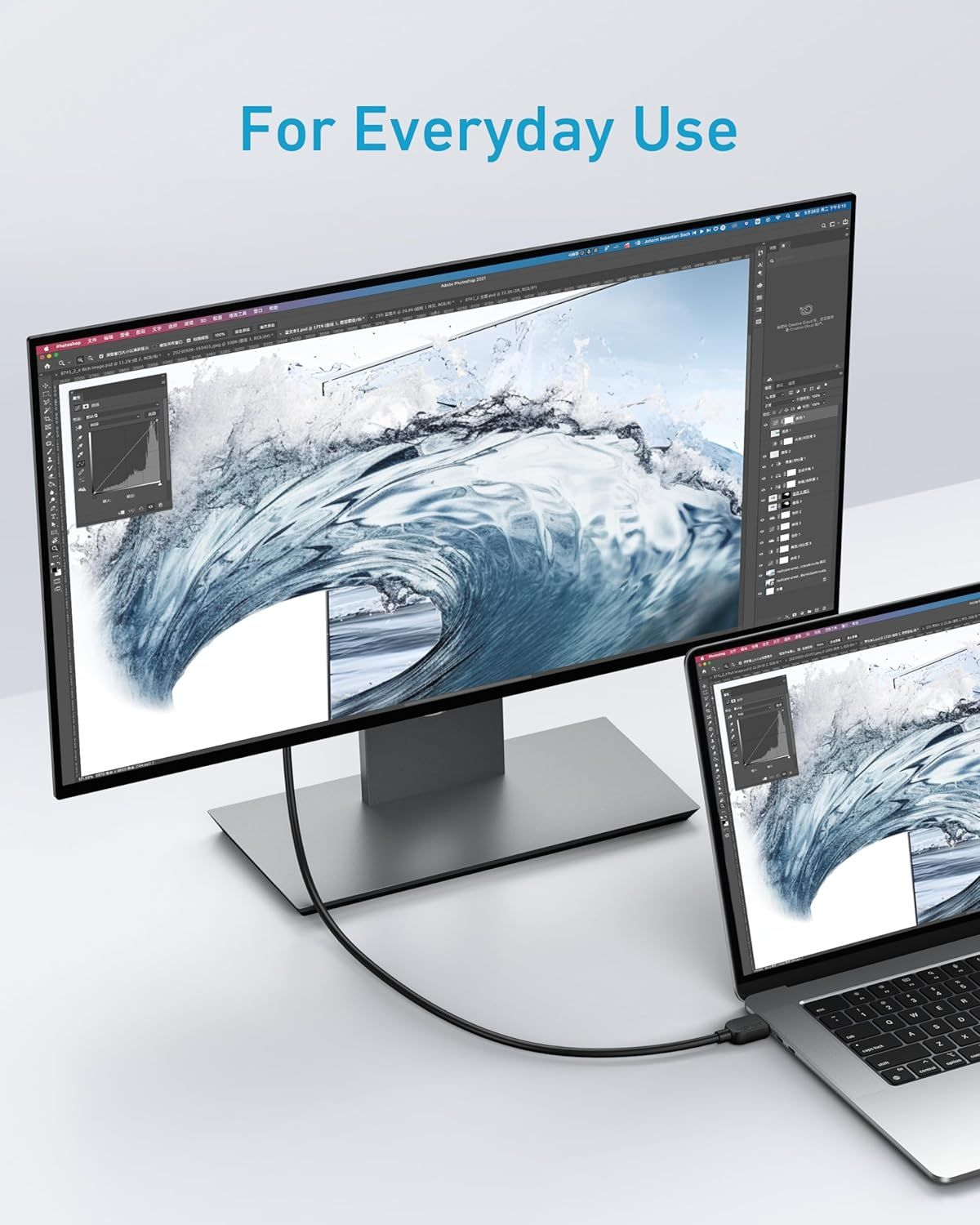 Video kabel Anker, HDMI - HDMI, 8K, 1.8m, Črn A8742011