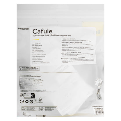 Video kabel Baseus Cafule, HDMI - HDMI, 4K, 2m, črn CADKLF-F01