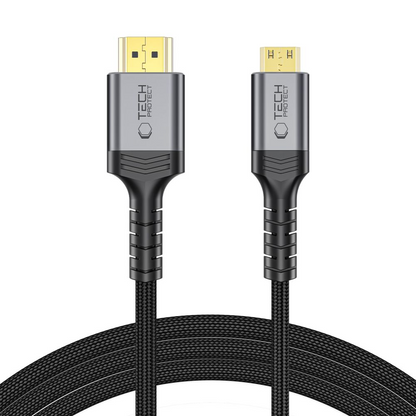 Video kabel Tech-Protect Ultraboost 2, miniHDMI - HDMI, 8K, 2m, Črn