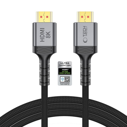 Video kabel Tech-Protect Ultraboost 2, HDMI - HDMI, 8K, 2m, Črn