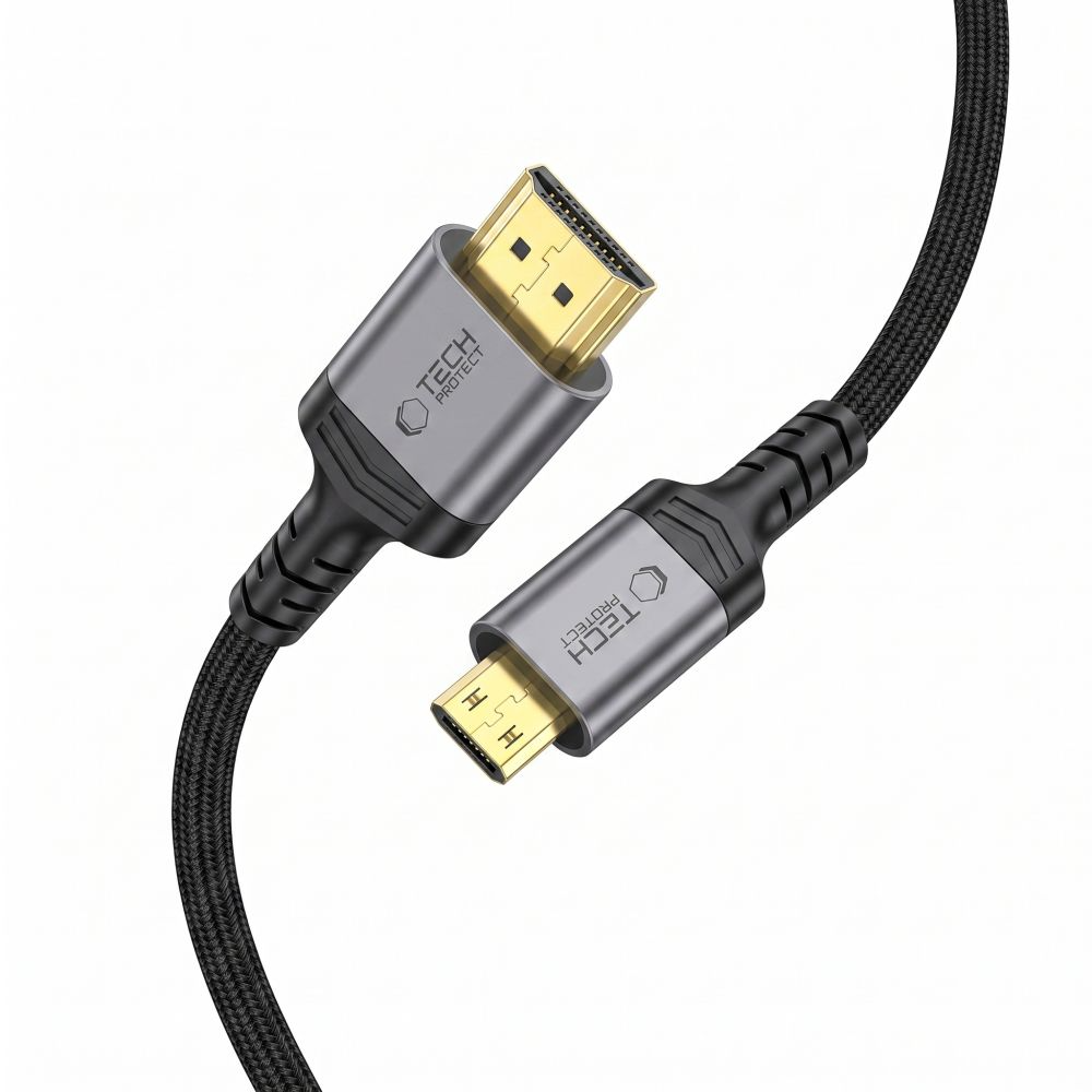 Video kabel Tech-Protect Ultraboost 2, miniHDMI - HDMI, 8K, 2m, Črn