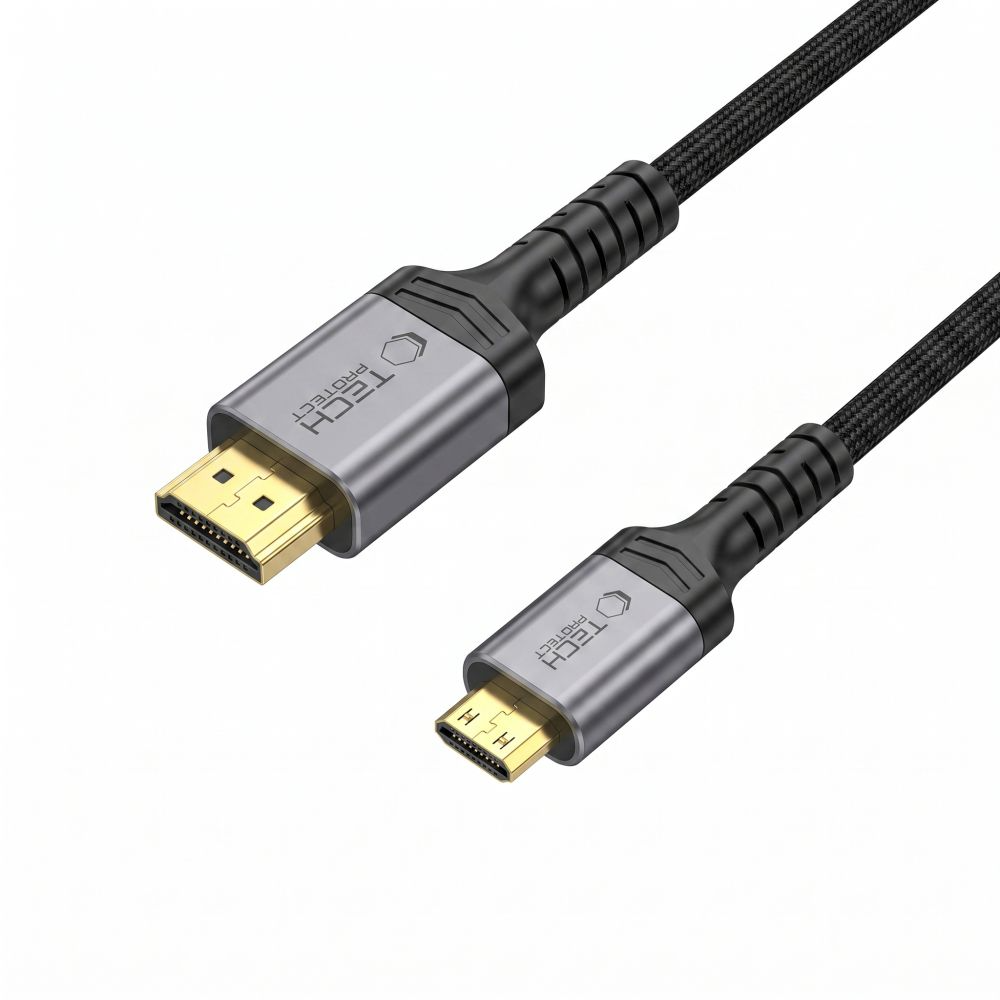 Video kabel Tech-Protect Ultraboost 2, miniHDMI - HDMI, 8K, 2m, Črn