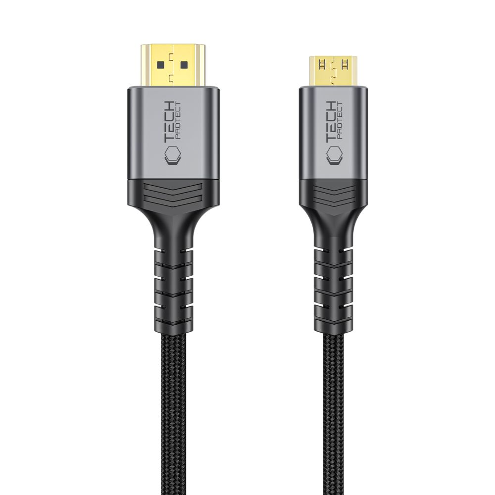 Video kabel Tech-Protect Ultraboost 2, miniHDMI - HDMI, 8K, 2m, Črn