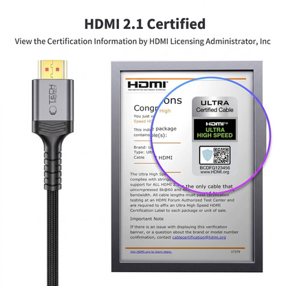 Video kabel Tech-Protect Ultraboost 2, HDMI - HDMI, 8K, 1m, Črn