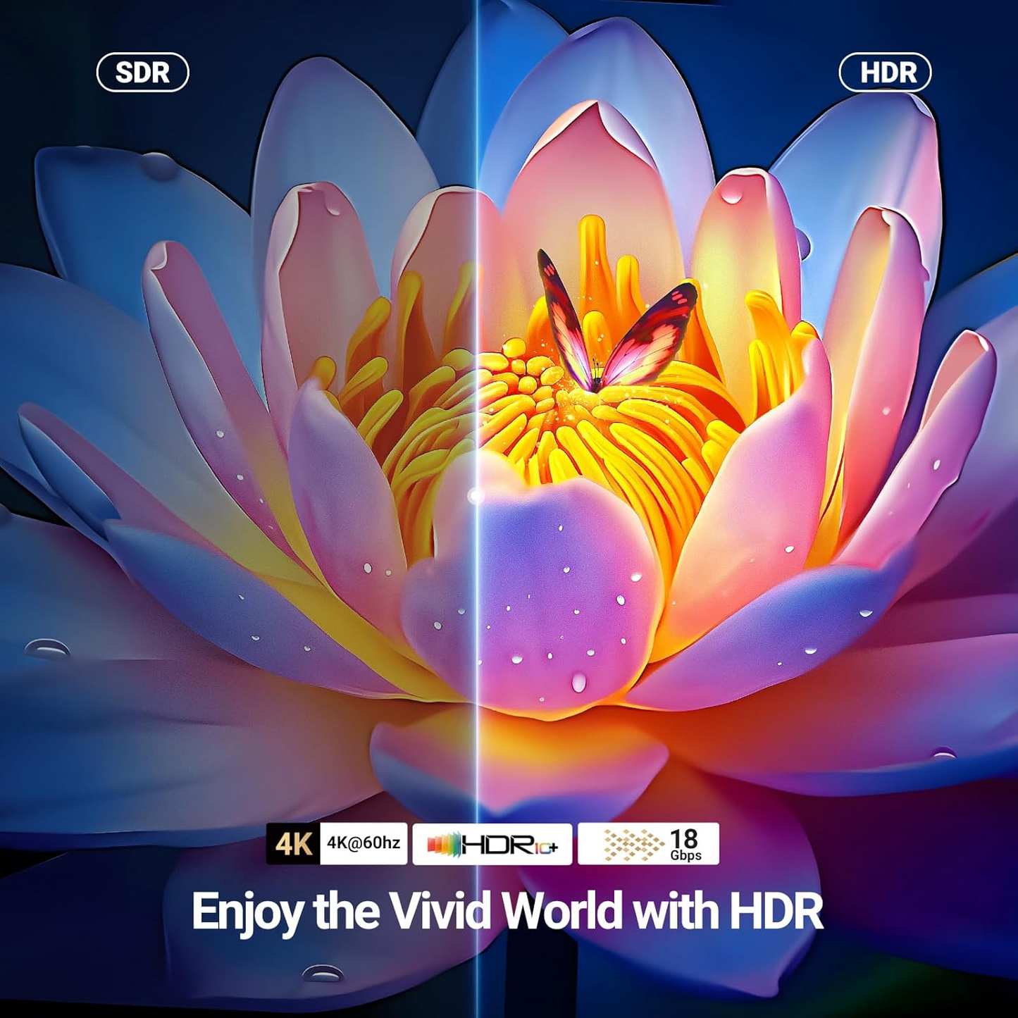 Video kabel UGREEN HD118, HDMI - HDMI, 4K, 1.5m, črn