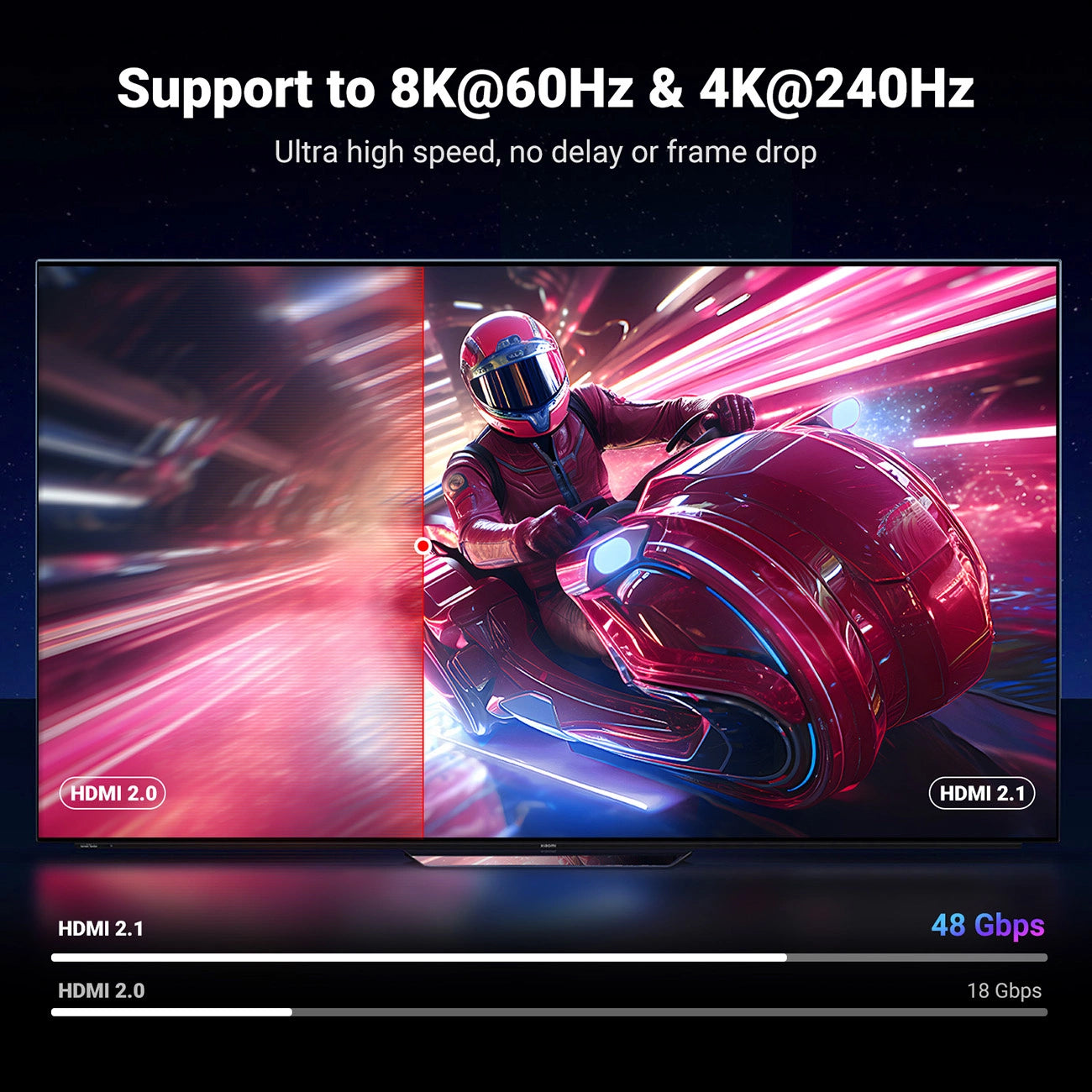 Video kabel UGREEN HD171, HDMI - HDMI, 8K, 2m, črn