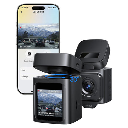Avtomobilska kamera Baseus PrimeTrip VD1, 3K, Wi-Fi, GPS, Zaslon 1.54inch C10669000123-00