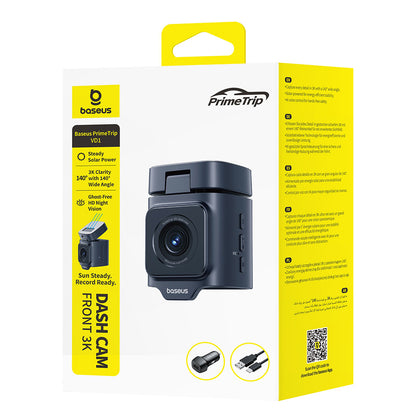 Avtomobilska kamera Baseus PrimeTrip VD1, 3K, Wi-Fi, GPS, Zaslon 1.54inch C10669000123-00