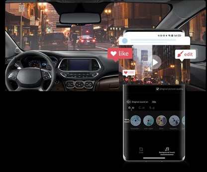 Avtokamera DDPAI Mini Pro DM2503A-02, 2K, Wi-Fi