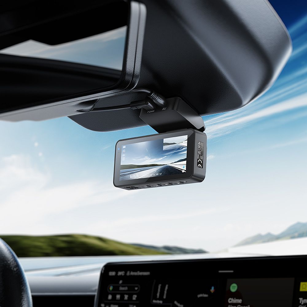 Avto kamera spredaj in zadaj HOCO DV12, 2K, Wi-Fi, GPS, Zaslon 3.69inch