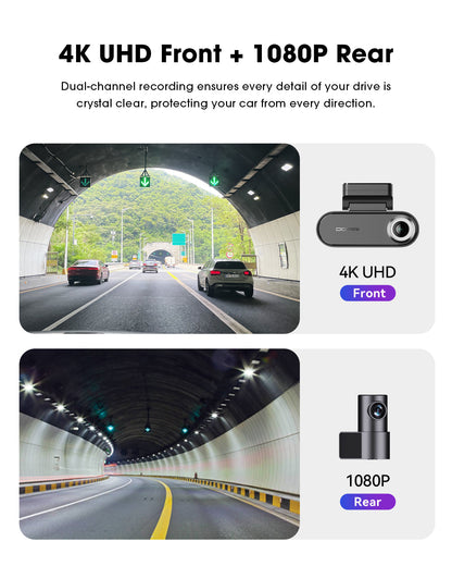 Avtokamera Spredaj Zadaj DDPAI N5 Dual 2026, 4K, Wi-Fi, GPS, AI