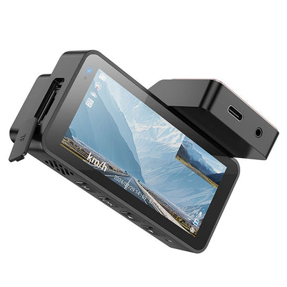 Avto kamera spredaj in zadaj HOCO DV12, 2K, Wi-Fi, GPS, Zaslon 3.69inch