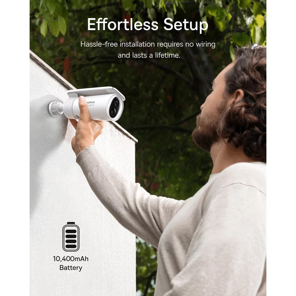 Nadzorna kamera Baseus Solar S1, Wi-Fi, 2K, IP67, Solarni panel, Zunanja S0SW002130