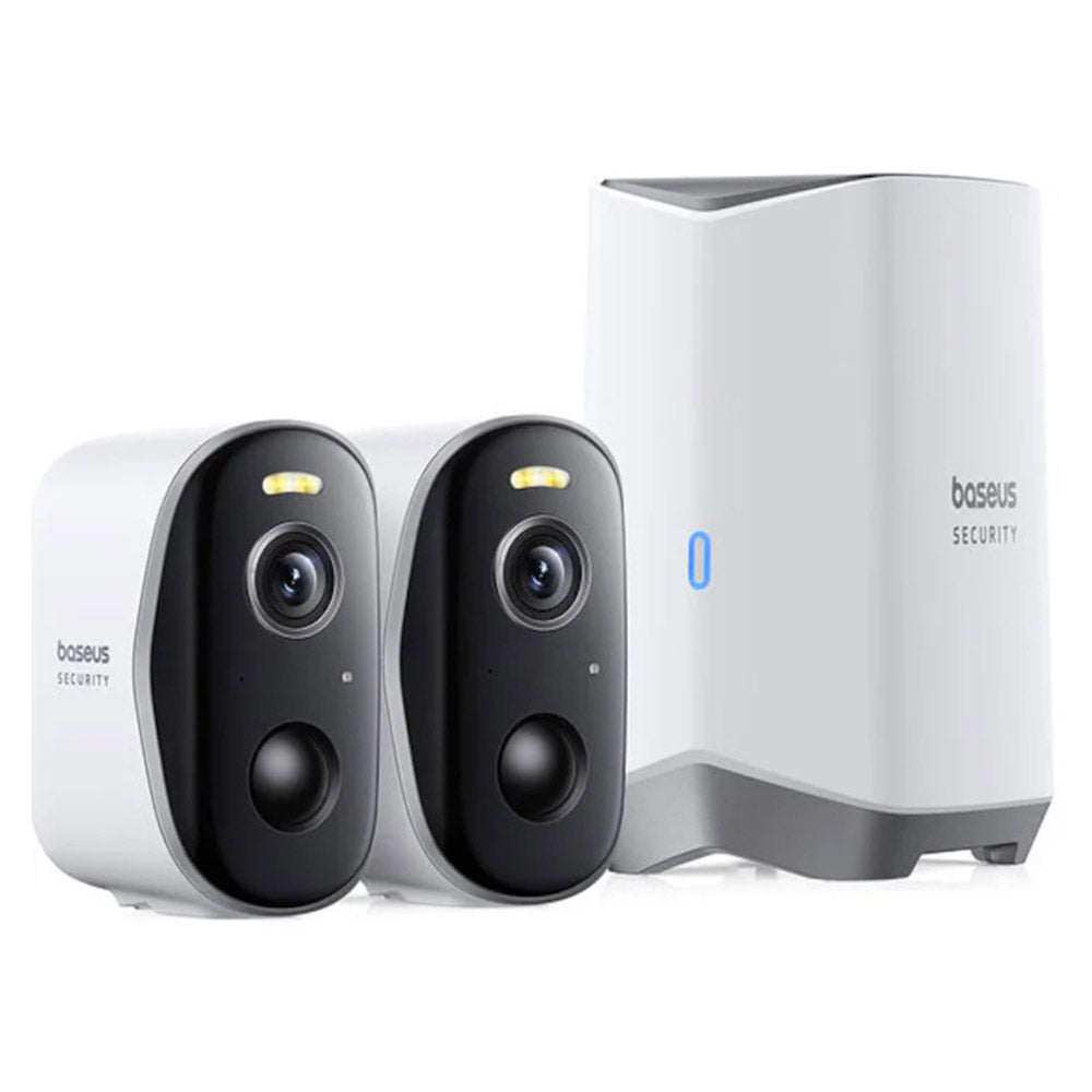 Kamera za nadzor Baseus N1 Plus, Wi-Fi, 2K, IP67, Zunanja, Set 2 kosa S0TW012131
