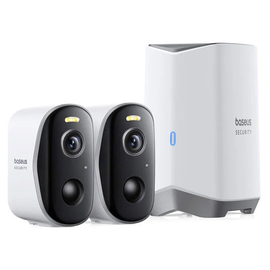 Kamera za nadzor Baseus N1 Plus, Wi-Fi, 2K, IP67, Zunanja, Set 2 kosa S0TW012131