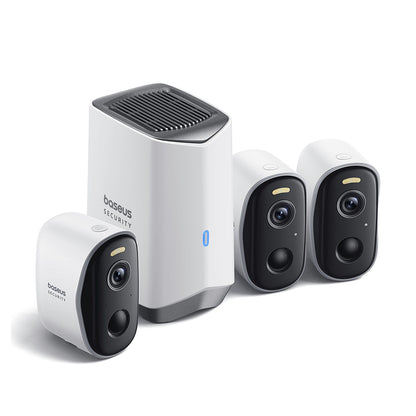 Nadzorna kamera Baseus N1, Wi-Fi, 2K, IP67, zunanja, komplet 3 kosi S0TW022131