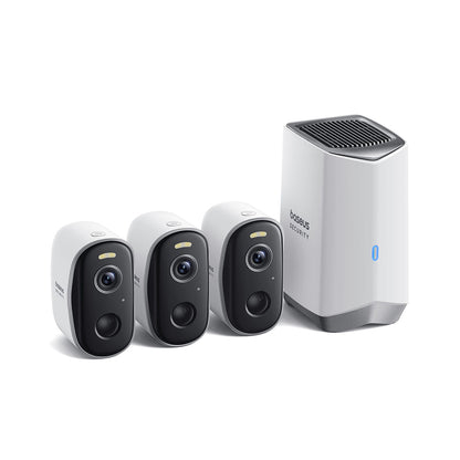 Nadzorna kamera Baseus N1, Wi-Fi, 2K, IP67, zunanja, komplet 3 kosi S0TW022131