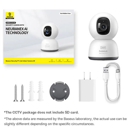 Nadzorna kamera Baseus P1 Lite, Wi-Fi, 2K, Notranja S0TV002132