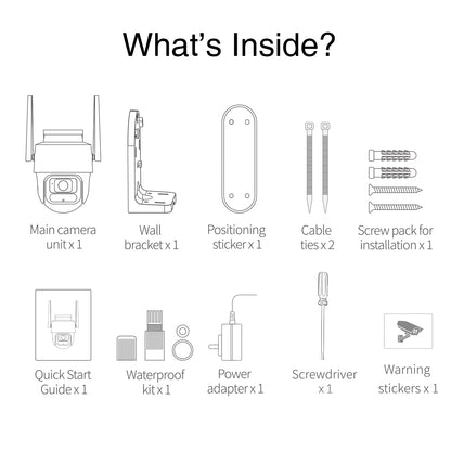 Nadzorna kamera Botslab W311, Wi-Fi, 2K, IP66, zunanja 