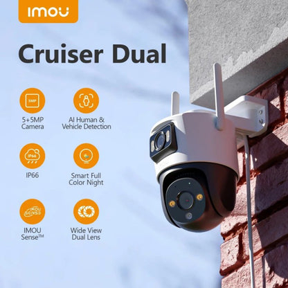 Nadzorna kamera Imou Cruiser Dual, Wi-Fi, 2.8K + 2.8K, IP66, zunanji IPC-S7XP-10M0WED-0360B