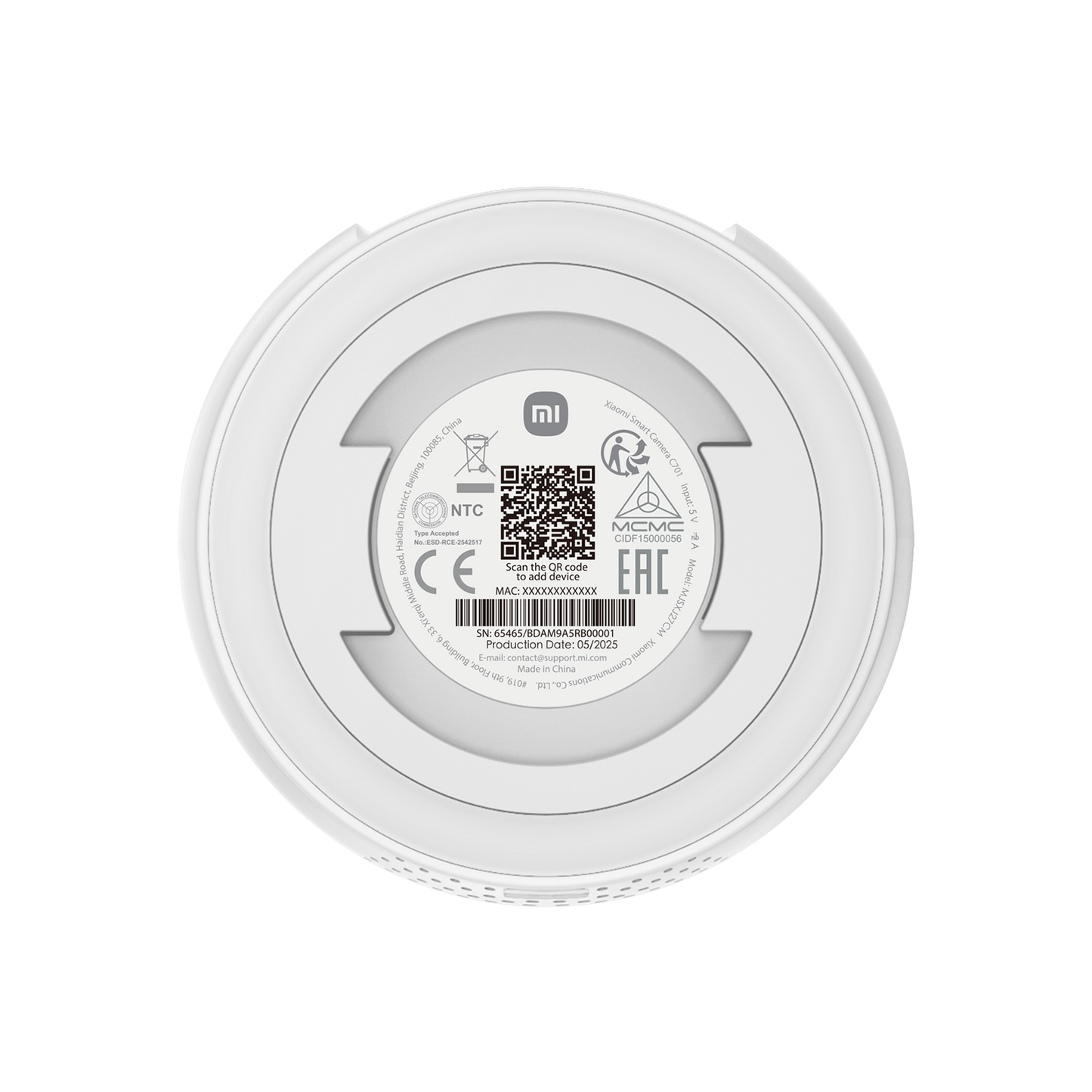 Nadzorna kamera Xiaomi C701, Wi-Fi, 4K, notranja BHR07X7EU