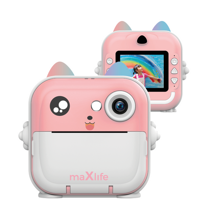 Digitalni fotoaparat z možnostjo tiskanja MaXlife MXPC-100 Kids, roza